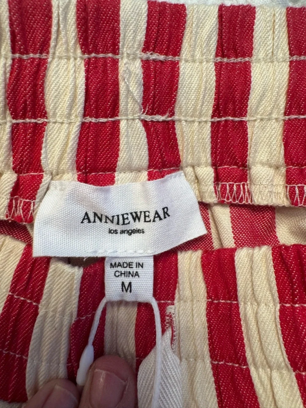 ANNIEWEAR Striped Drawstring Shorts - Picture 3 of 3